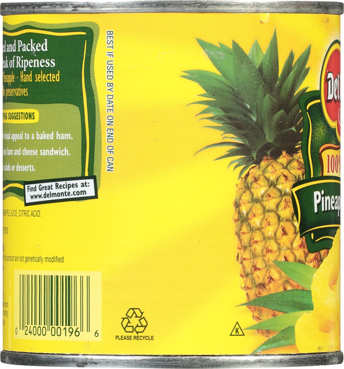 slide 7 of 9, Del Monte 100% Juice Pineapple Slices 15.25 oz, 15.25 oz