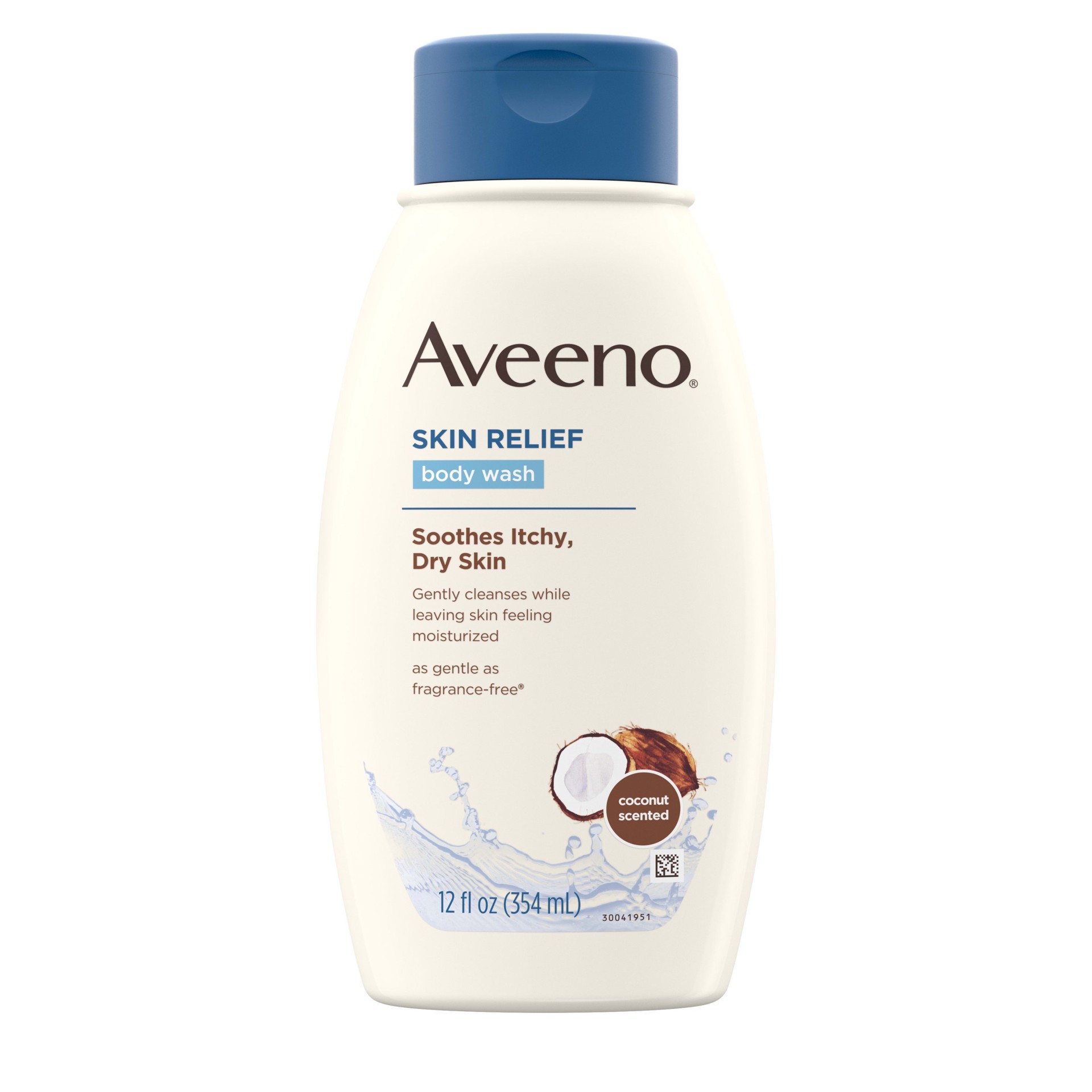 slide 1 of 6, Aveeno Skin Relief Gentle Scent Bdy Wash, 12 fl oz