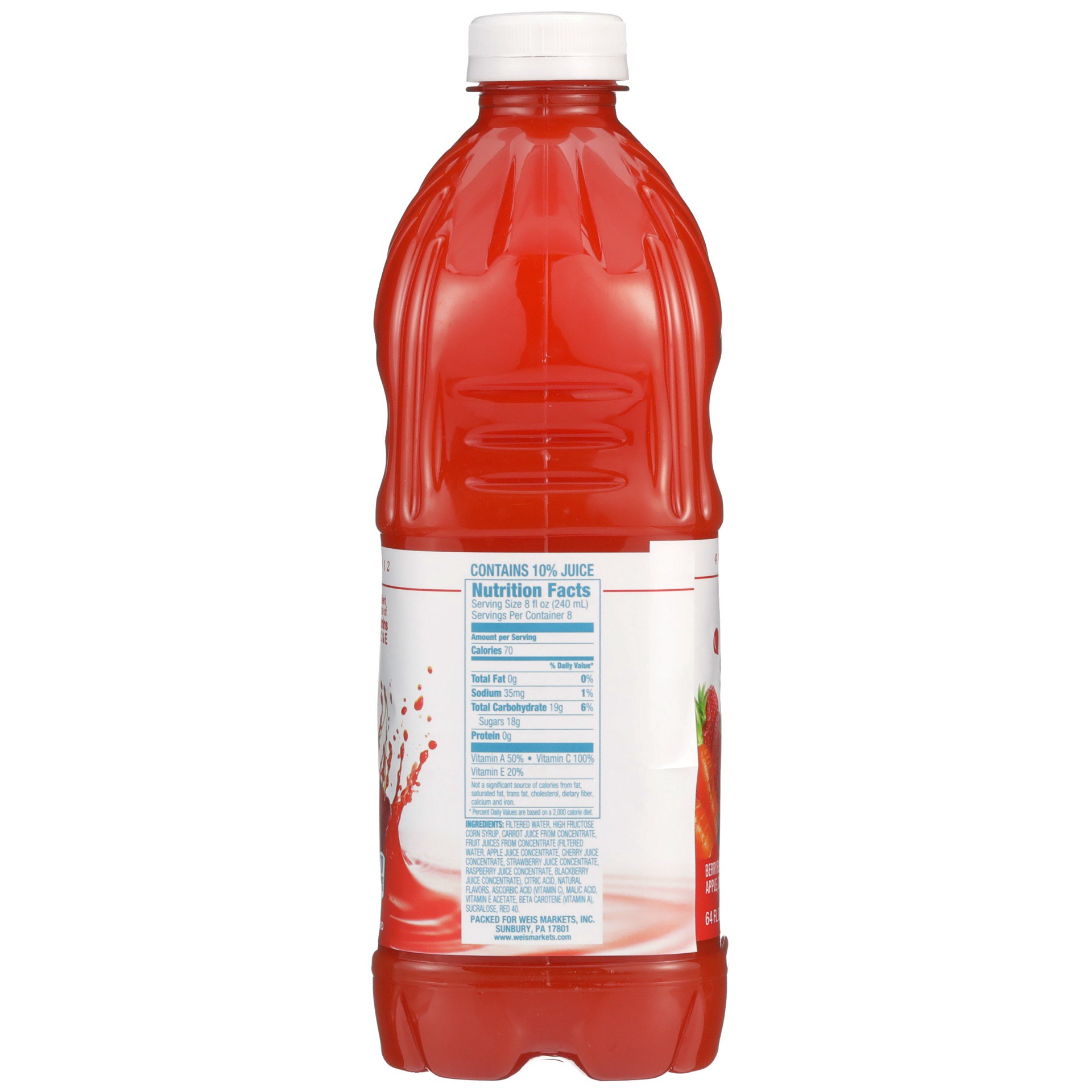 slide 3 of 6, Weis Quality Berry Splash Juice Beverage From Concentrate - 64 fl oz, 64 fl oz