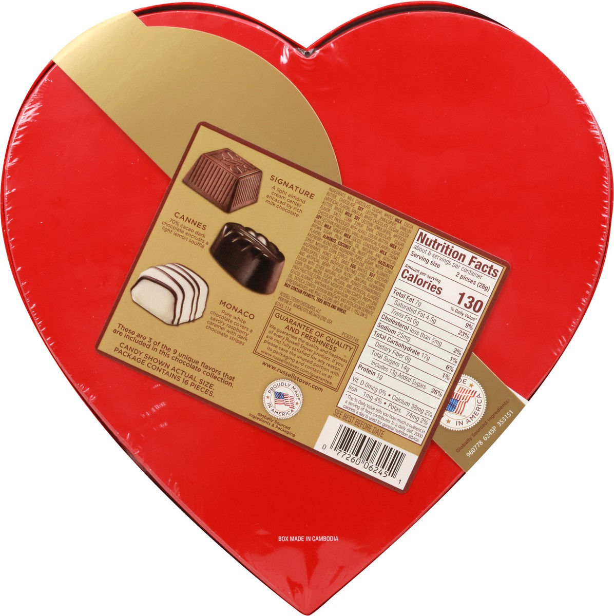 slide 2 of 8, Russell Stover Elegant Collection Valentine Chocolates, 8 oz