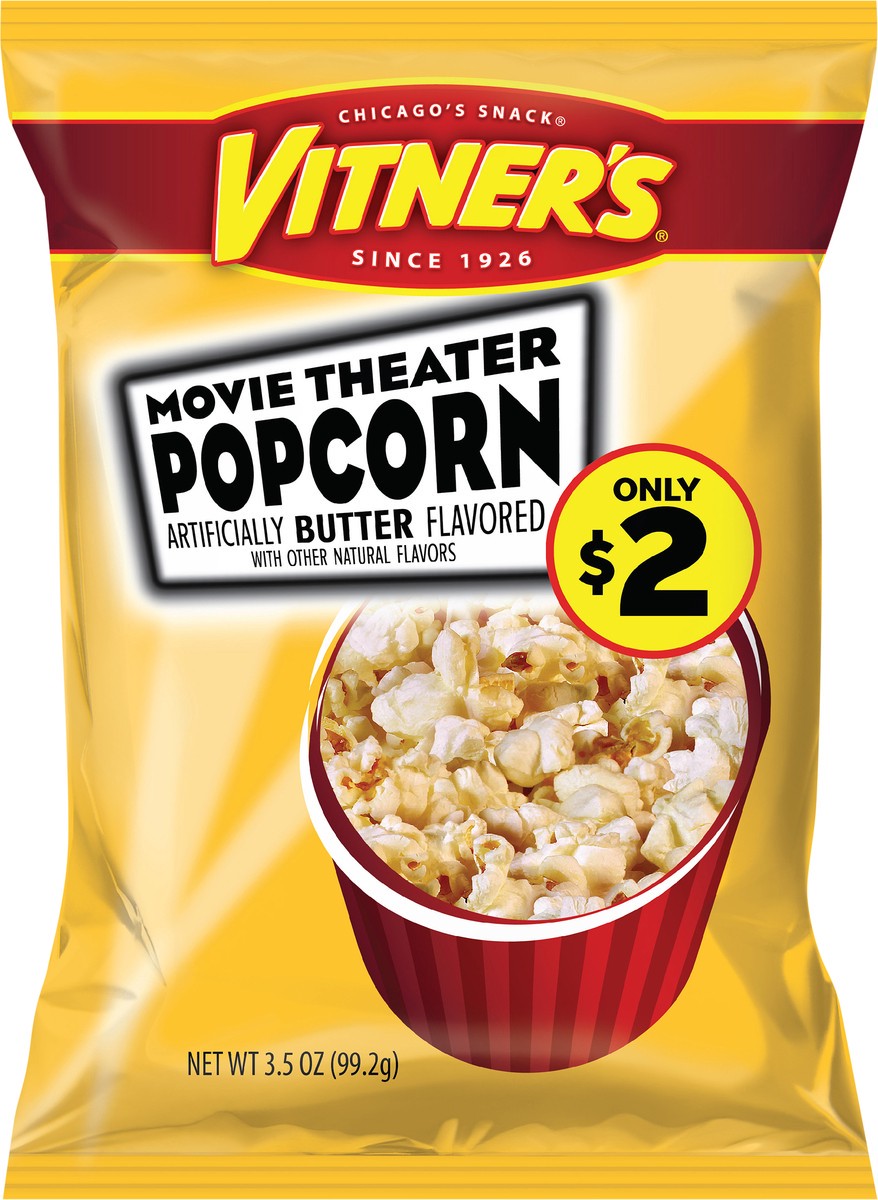 slide 12 of 12, Vitner's 3.5 oz Vitner's Movie Theater Butter Popcorn, 3.5 oz