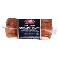 Dietz & Watson Uncured Canadian Bacon 24 oz
