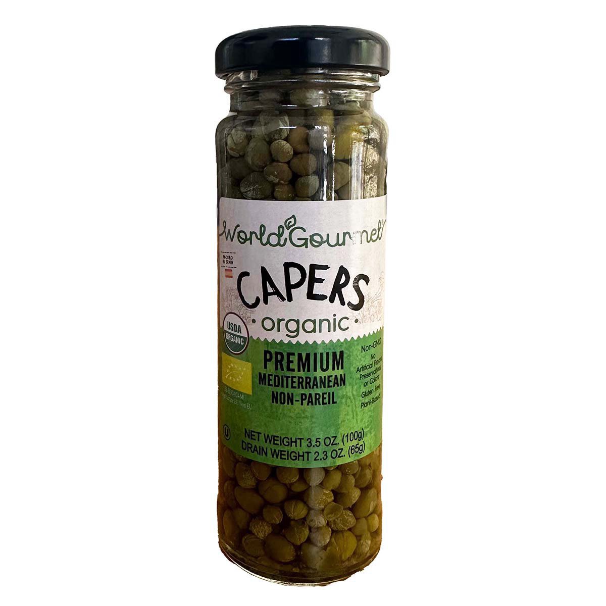 slide 1 of 1, World Gourmet Organic Non-Pareil Capers, 3.5 oz