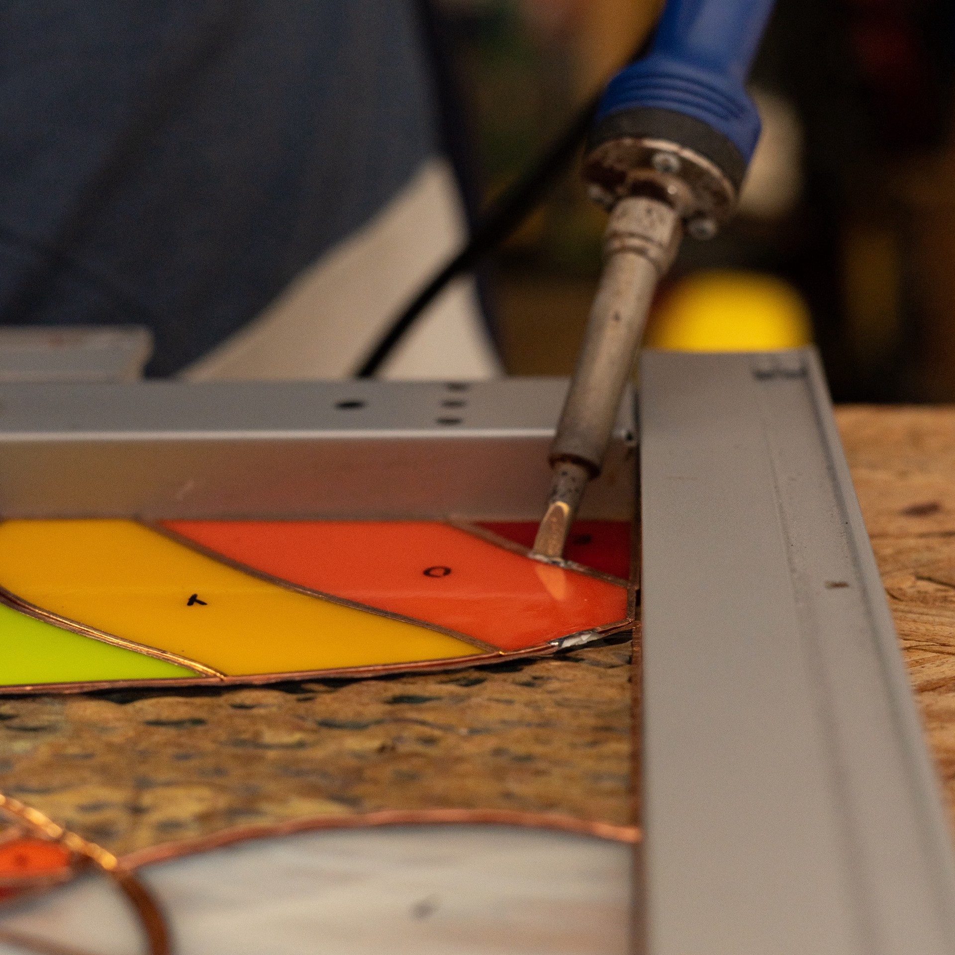 slide 2 of 6, Oceanside Glass & Tile Oceanside Compatible 12" X 12" Red Opal Smooth Fusible Glass, 12 in x 12 in