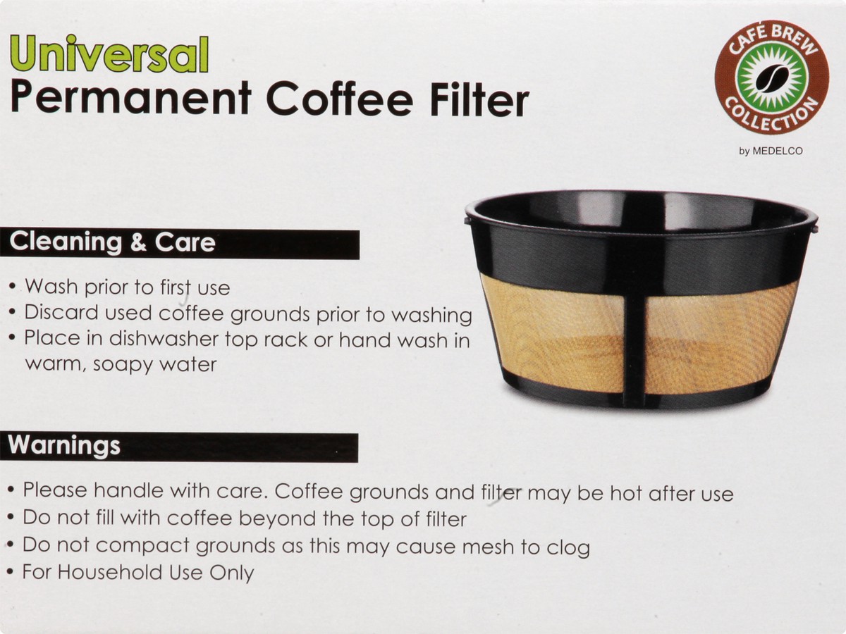 slide 5 of 9, Universal Cafe Brew Perm 12 Cup Basket Coffee Filter, 12 cups