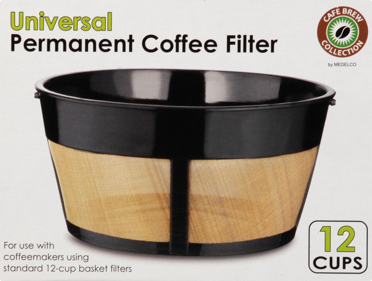 slide 6 of 9, Universal Cafe Brew Perm 12 Cup Basket Coffee Filter, 12 cups