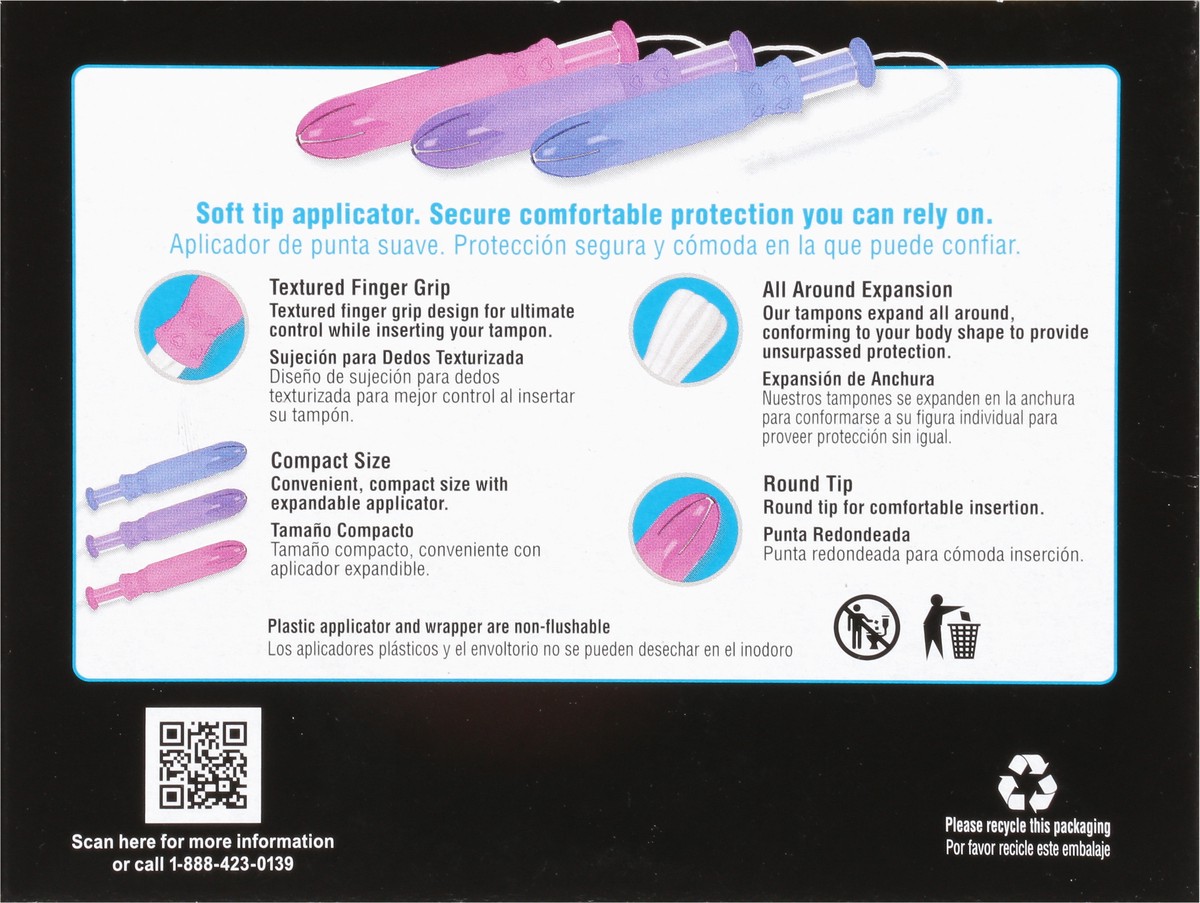 slide 3 of 9, TopCare Everyday Regular/Super Unscented Tampons Multipack 34 Each, 34 ct