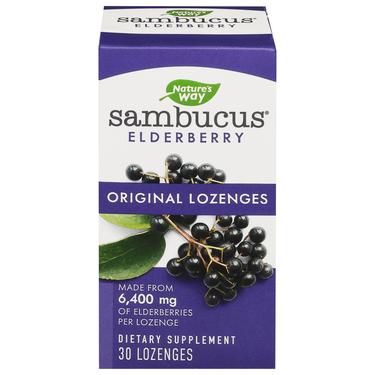 slide 1 of 5, Nature's Way 6400 mg Sambucus 30 Original Lozenges, 30 ct