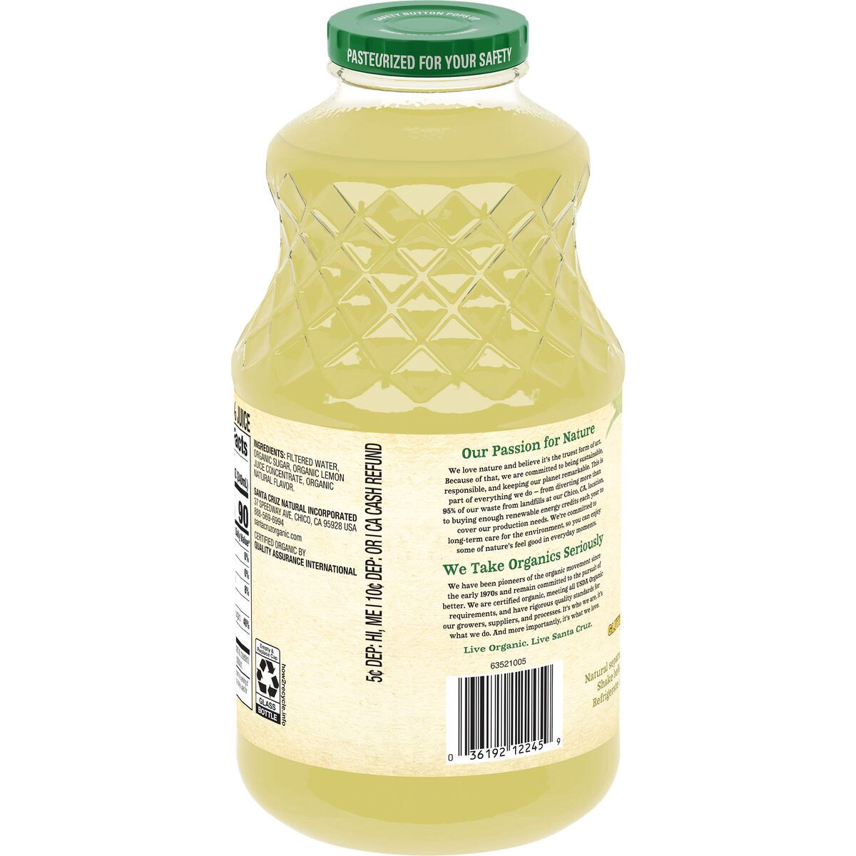 slide 4 of 8, Santa Cruz Organic Lemonade, 32 fl oz