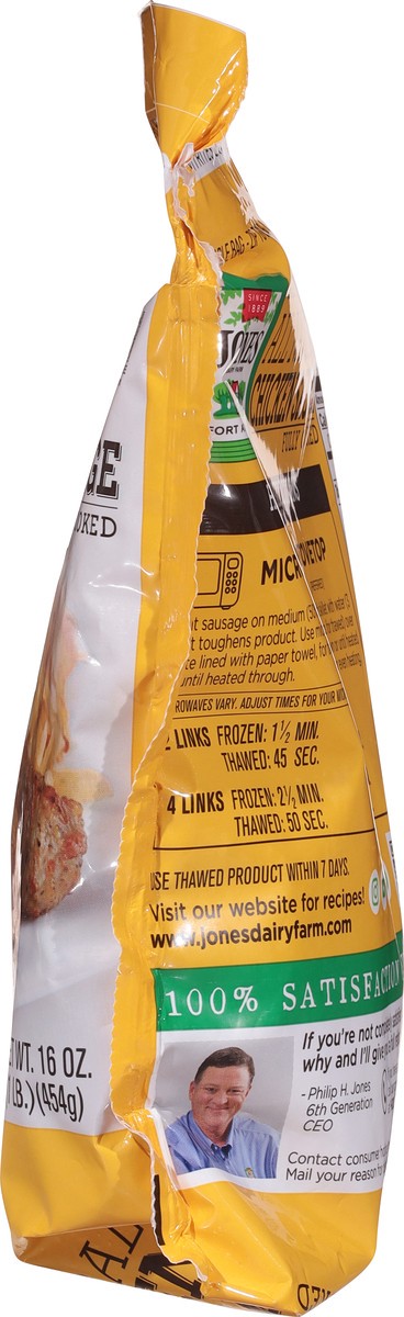 slide 2 of 13, Jones Dairy Farm Golden Brown Chicken Sausage 16 oz, 16 oz