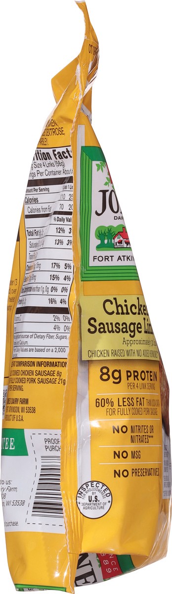 slide 3 of 13, Jones Dairy Farm Golden Brown Chicken Sausage 16 oz, 16 oz