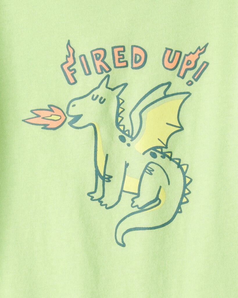 slide 2 of 2, Carter's Toddler Boy Dragon Long-Sleeve Graphic Tee - Green Green 2T, 1 ct