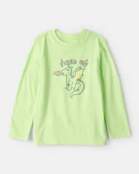 Carter's Toddler Boy Dragon Long-Sleeve Graphic Tee - Green Green 2T