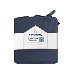Havenstay Sheets, Full, Navy