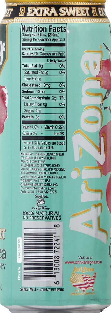 slide 3 of 4, Arizona Ice Tea Extra Sweet - 23.5 oz, 23 oz