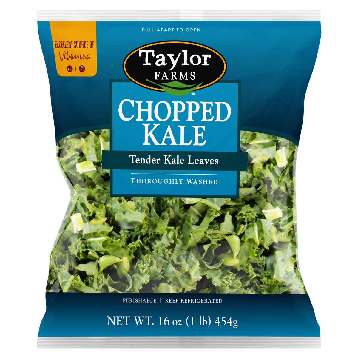 slide 1 of 1, Taylor Farms Chopped Kale, 1 ct