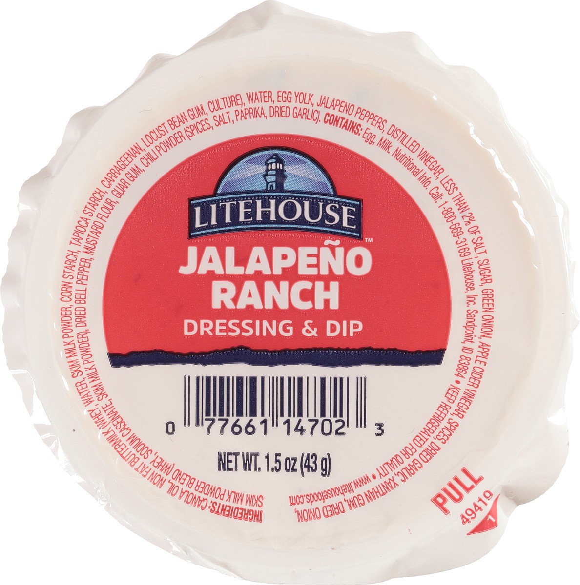 slide 3 of 8, Litehouse Jalapeno Ranch Dressing & Dip 1.5 oz, 1.5 oz