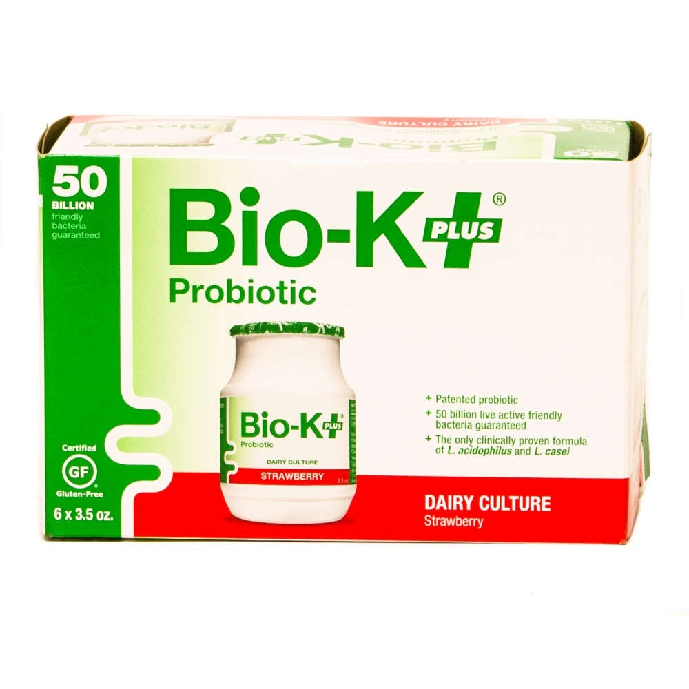 slide 1 of 1, Bio-K+ Fermented Dairy Probiotic Strawberry, 21 oz