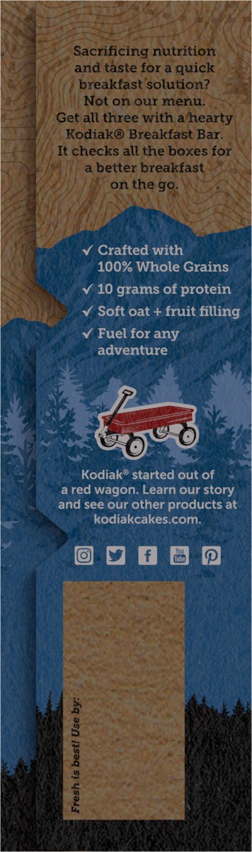 slide 6 of 8, Kodiak Cakes Breakfast Bar, Blueberry Oat, 7.05 oz, 7.05 oz