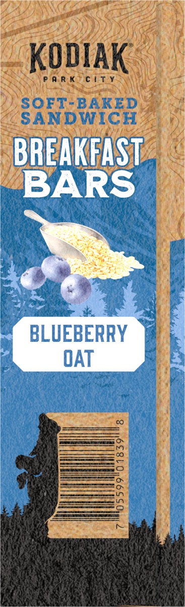 slide 2 of 8, Kodiak Cakes Breakfast Bar, Blueberry Oat, 7.05 oz, 7.05 oz