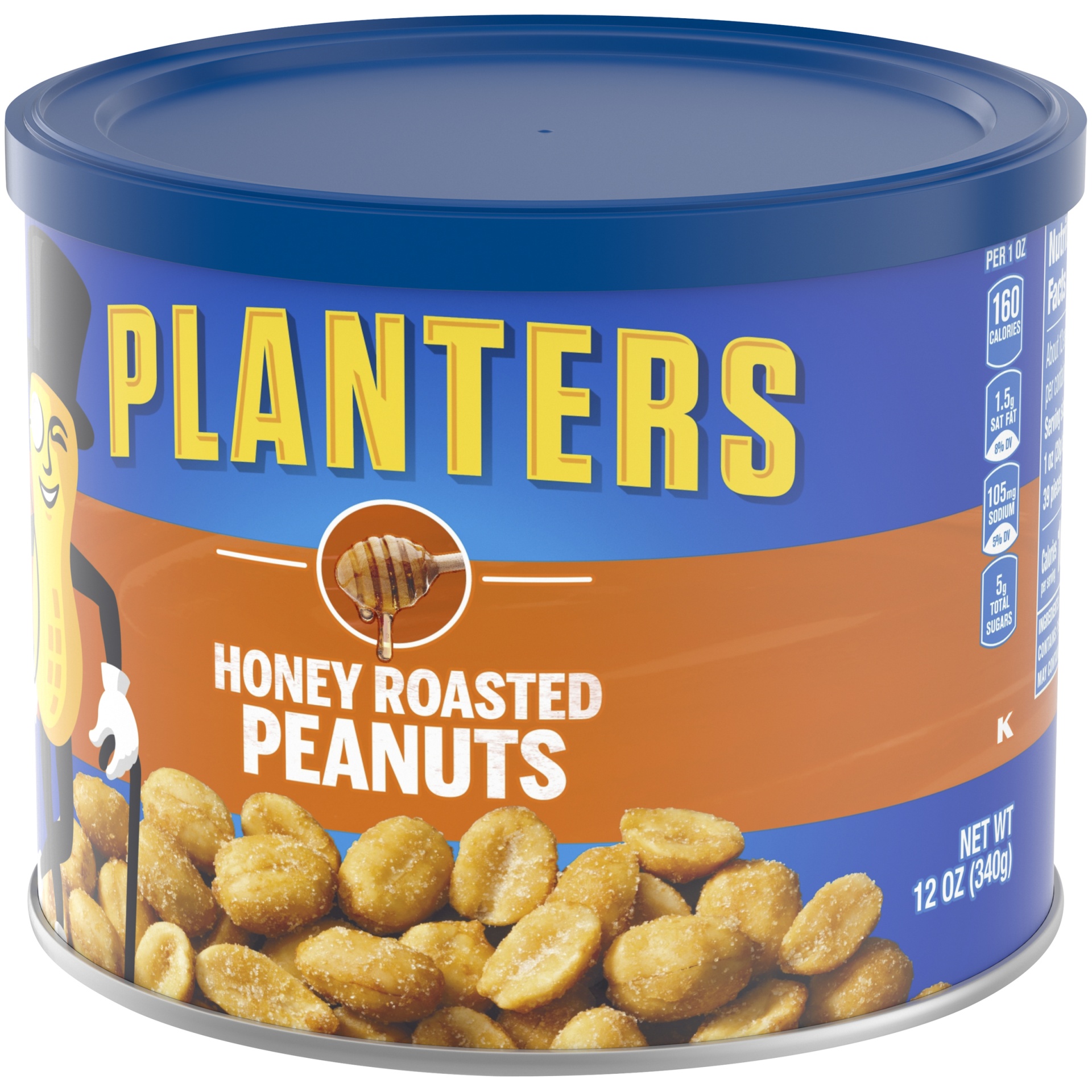 slide 10 of 14, Planters Honey Roasted Peanuts 12 oz, 12 oz