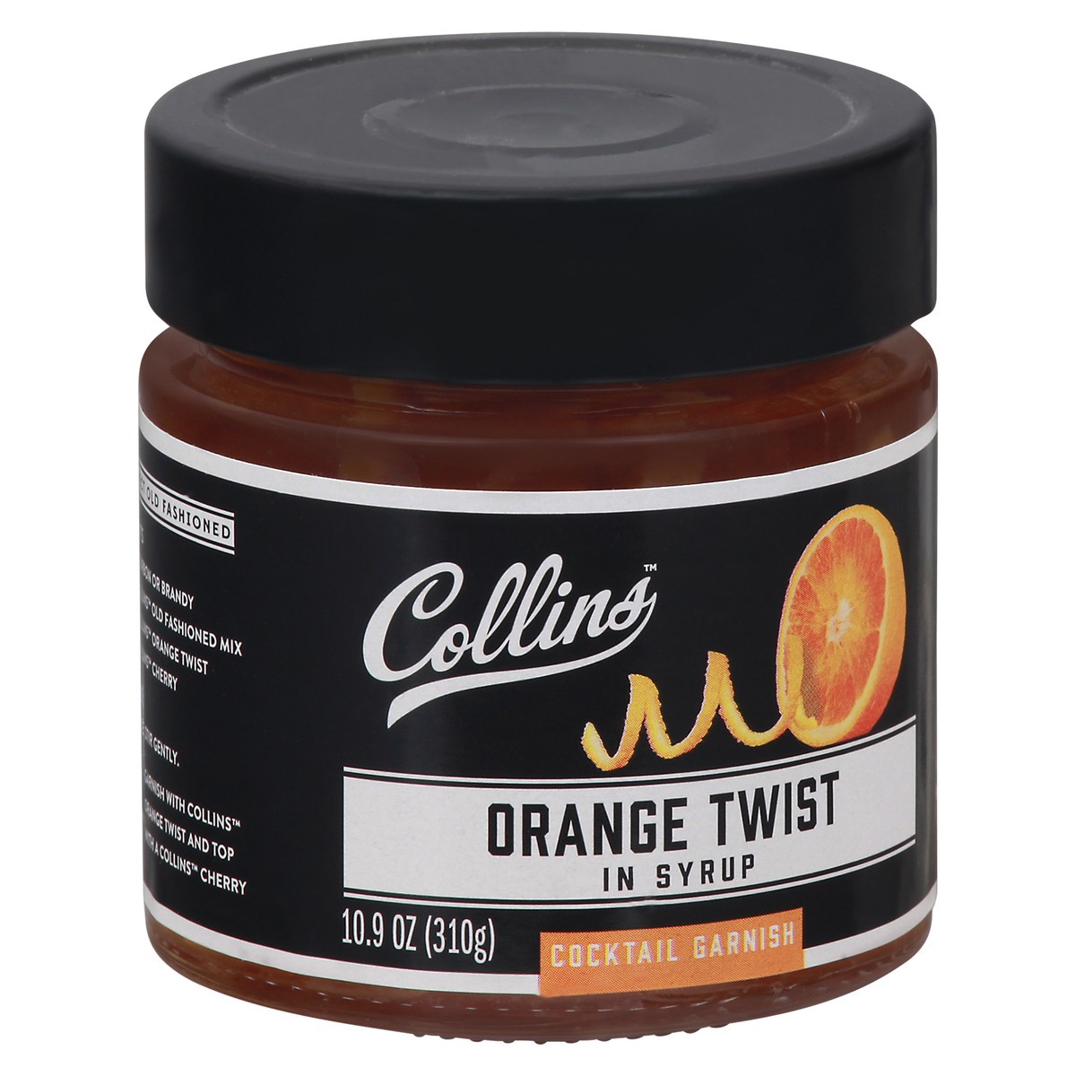 slide 7 of 11, Collins Orange Twist in Syrup Cocktail Garnish 10.9 oz, 11 oz
