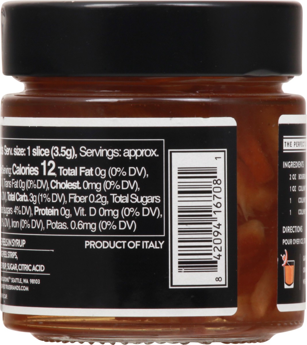 slide 10 of 11, Collins Orange Twist in Syrup Cocktail Garnish 10.9 oz, 11 oz