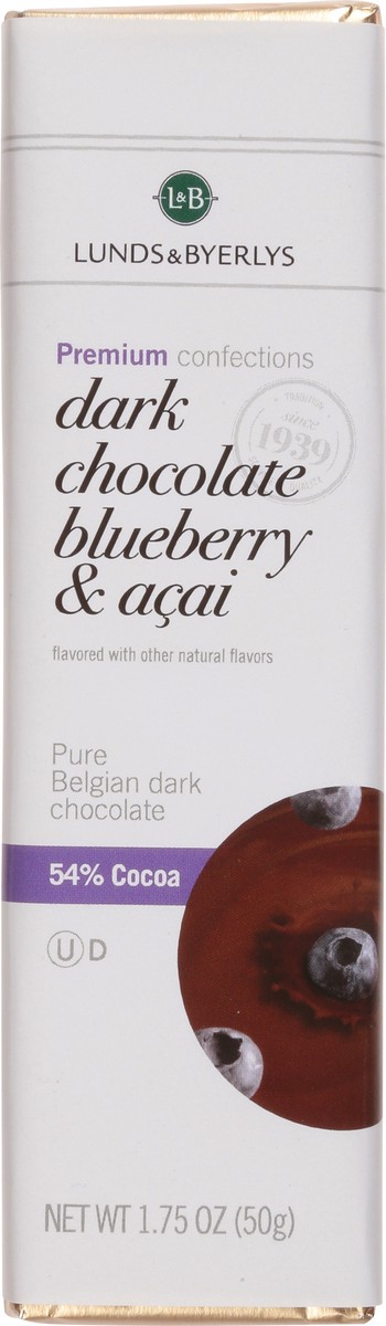 slide 9 of 13,  Premium Blueberry & Acai Dark Chocolate 1.75 oz, 1.75 oz