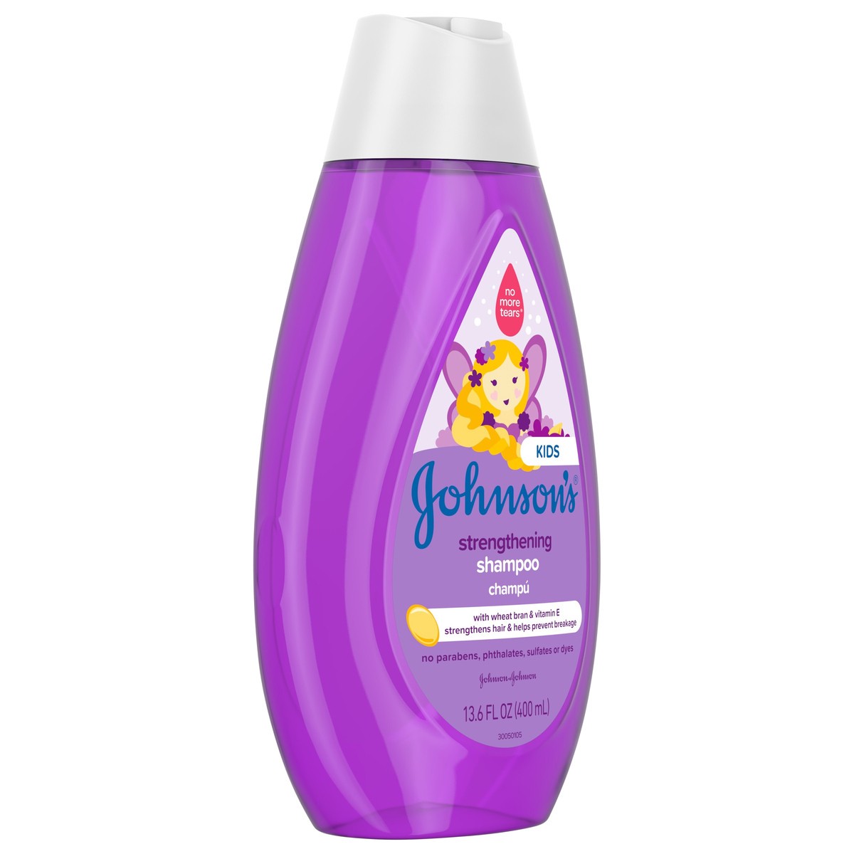 slide 2 of 5, Johnson's Strengthening Tear-Free Kids' Shampoo with Vitamin E Strengthens & Helps Prevent Breakage, Paraben-, Sulfate- & Dye-Free, Hypoallergenic & Gentle for Toddler's Hair, 13.6 fl. oz, 400 ml