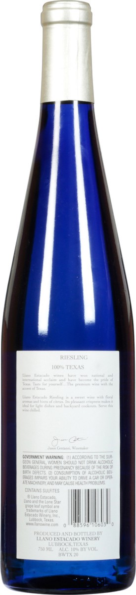 slide 4 of 12, Llano Estacado 100% Texas Riesling 750 ml, 750 ml