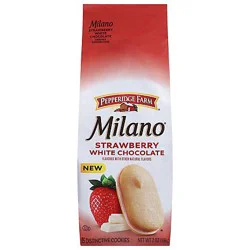 Pep Farm Milano White Chocolate Strawberry 7oz - 7 OZ