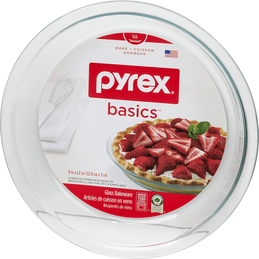 slide 4 of 9, Pyrex Pie Plate, 1 ct