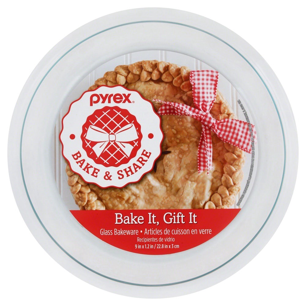 slide 1 of 9, Pyrex Pie Plate, 1 ct