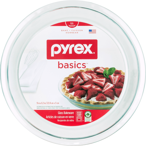 slide 6 of 9, Pyrex Pie Plate, 1 ct