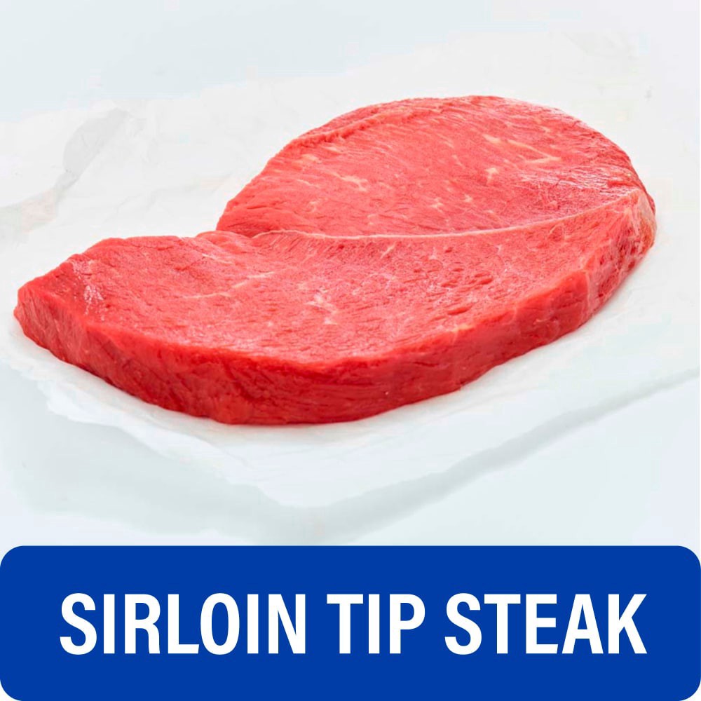 slide 5 of 5, Beef Choice Sirloin Tip Steak, per lb