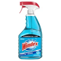 Windex Commercial Line Glass Cleaner, Original Blue, Spray Bottle, 32 fl oz