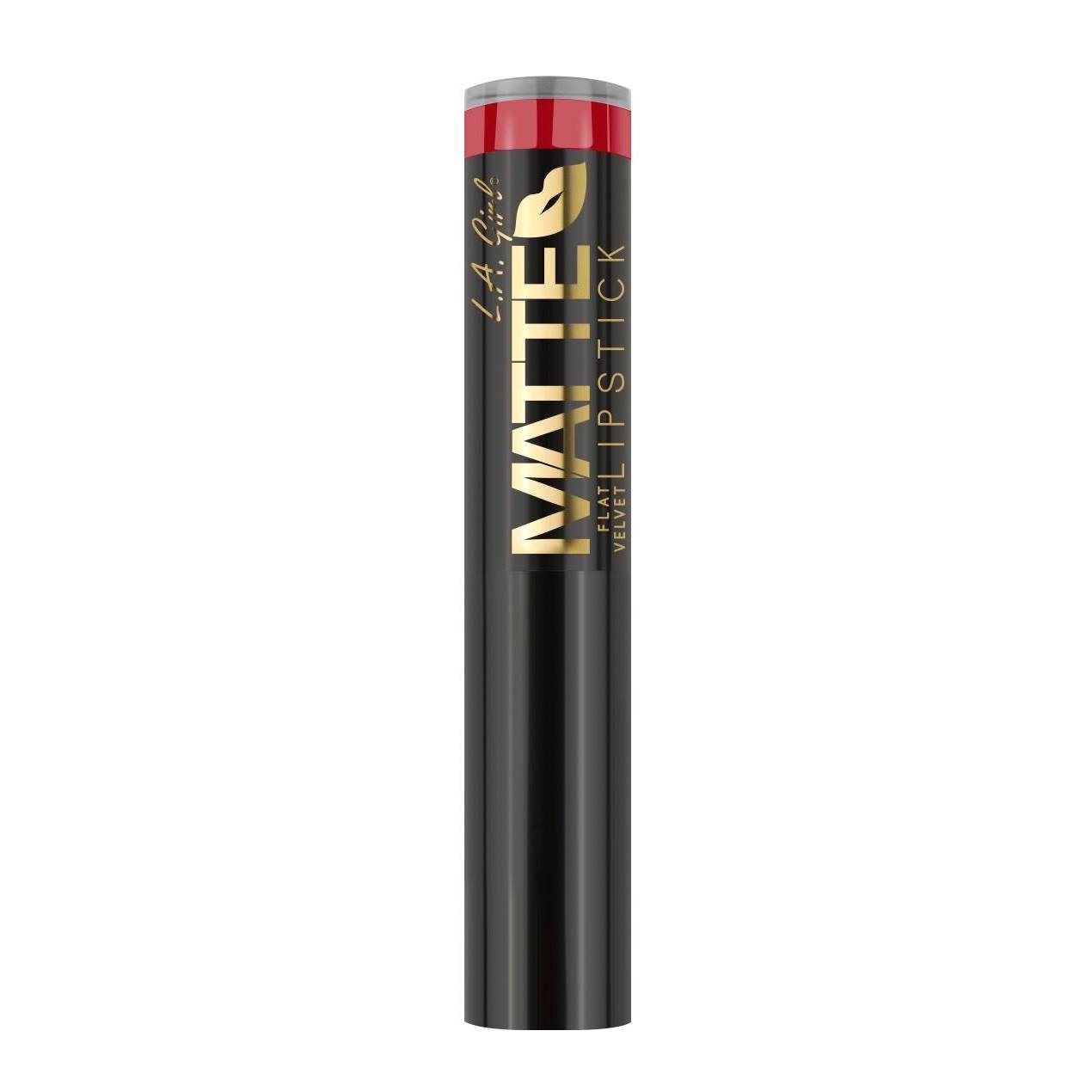 slide 1 of 2, L.A. Girl Matte Flat Velvet Lipstick - Relentless, 0.1 oz