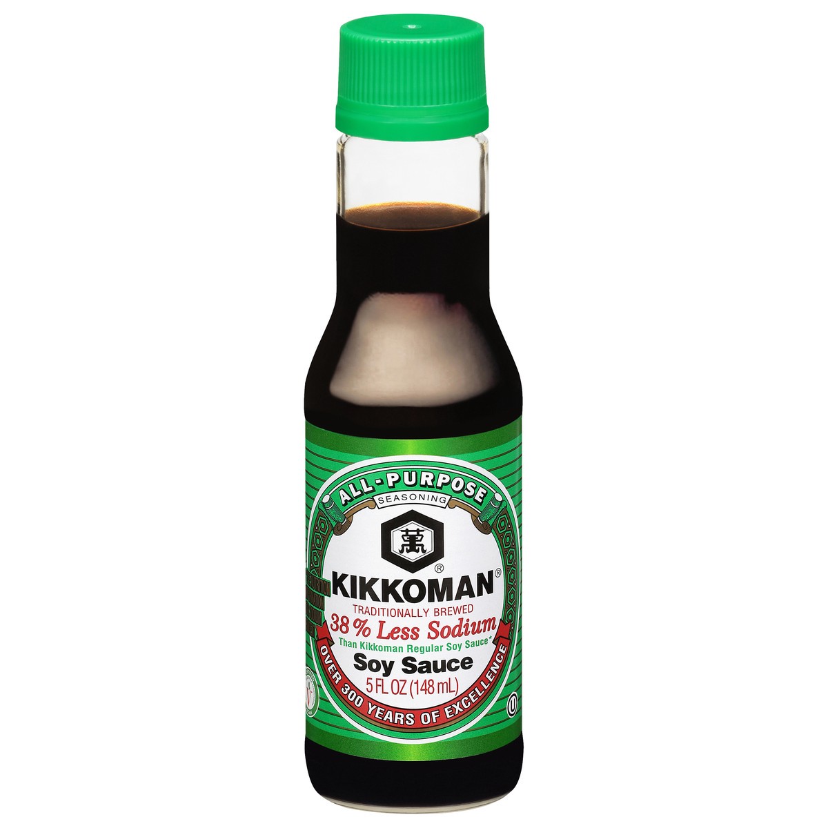 slide 1 of 9, Kikkoman 38% Less Sodium All-Purpose Soy Sauce 5 fl oz, 5 fl oz