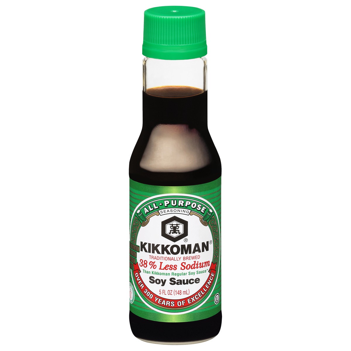 slide 1 of 9, Kikkoman 38% Less Sodium All-Purpose Soy Sauce 5 fl oz, 5 fl oz