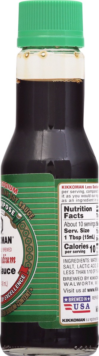 slide 7 of 9, Kikkoman Less Sodium Soy Sauce 5 fl oz, 5 fl oz