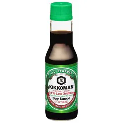Kikkoman 38% Less Sodium All-Purpose Soy Sauce 5 fl oz