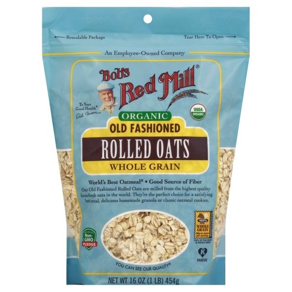 slide 1 of 9, Bob's Red Mill Old Fashioned Whole Grain Organic Rolled Oats 16 oz, 16 oz