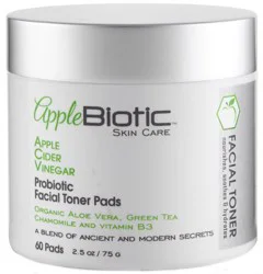 Applebiotic Apple Cider Vinegar Probiotic Facial Toner Pads