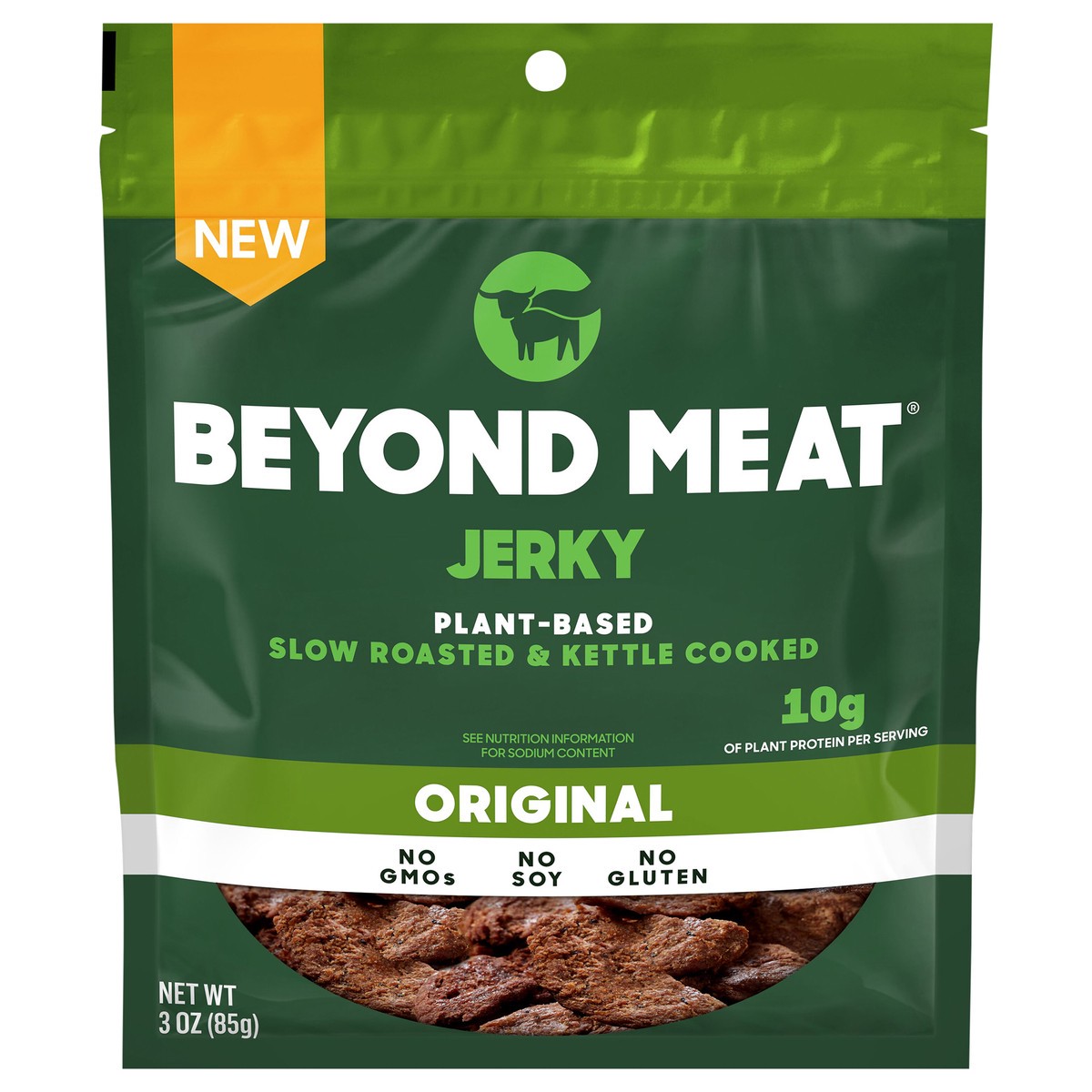 slide 1 of 5, Beyond Meat Plant-Based Jerky Original, 3 oz