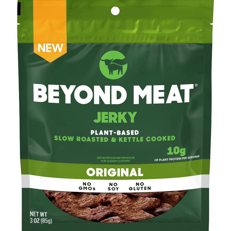 slide 1 of 1, Beyond Meat Plant Based Slow Roasted & Kettle Cooked Jerky Original 3 Oz, 3 oz