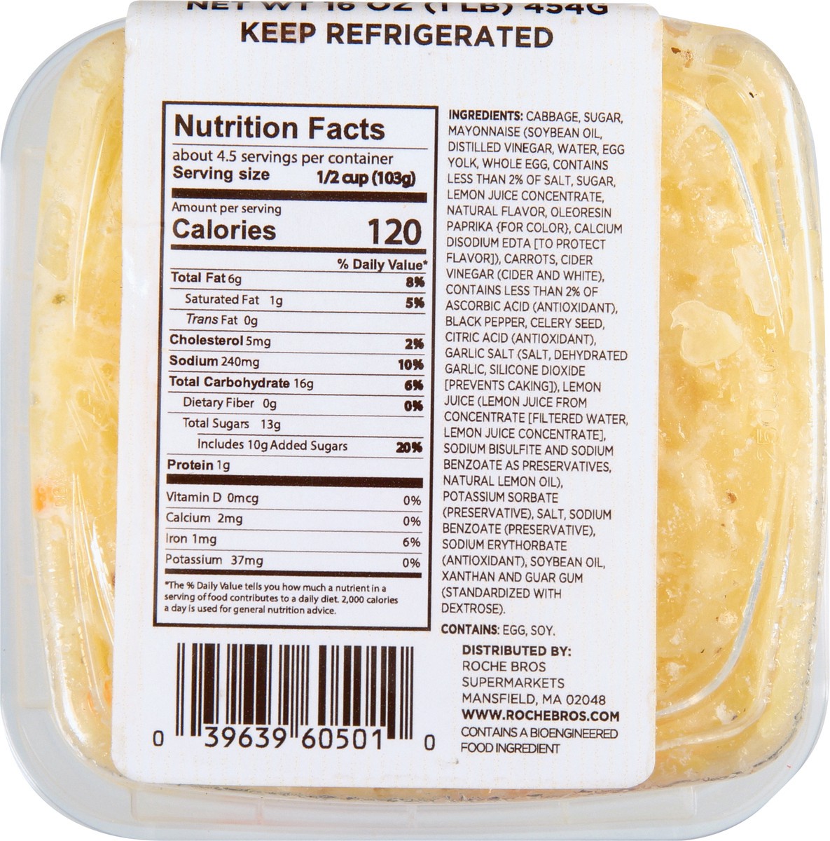 slide 12 of 13, Roche Bros. Cole Slaw, 16 oz