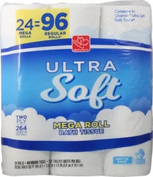 Harris Teeter Ultra Soft 24Rl Mega Roll