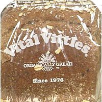 slide 1 of 1, Vital Vittles Vital Organic Flax Seed Oat Bread, 24 oz