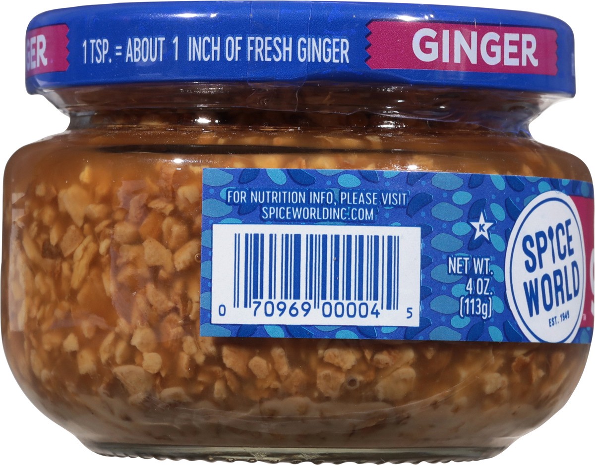 slide 3 of 9, Spice World Minced Ginger 4 oz, 4 oz