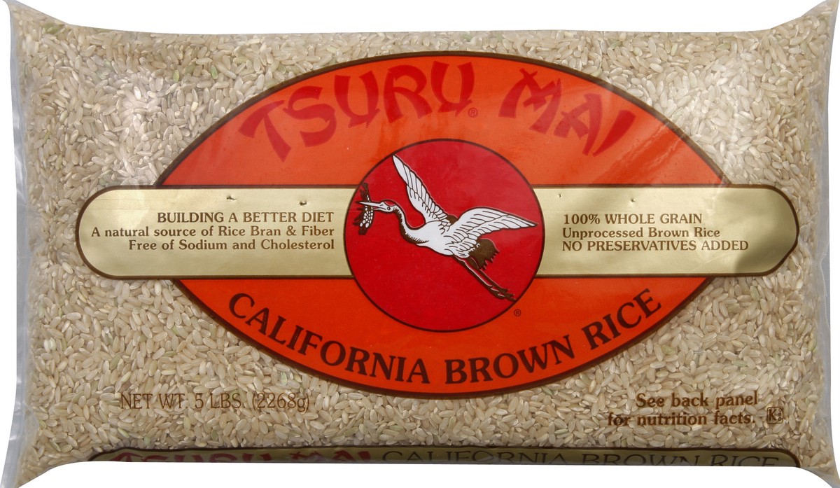 slide 5 of 5, Tsuru Mai Brown Rice, California, 5 lb